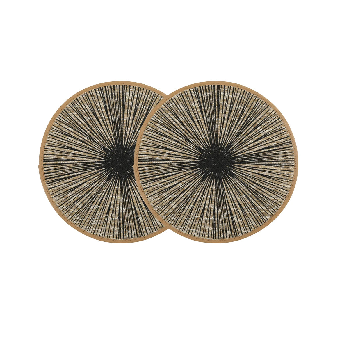 Round Burlap Macrame Placemats, Bohemian Jute Country Placemats, for Table Decoration 2/4/6/8pcs black 3 38cm Round