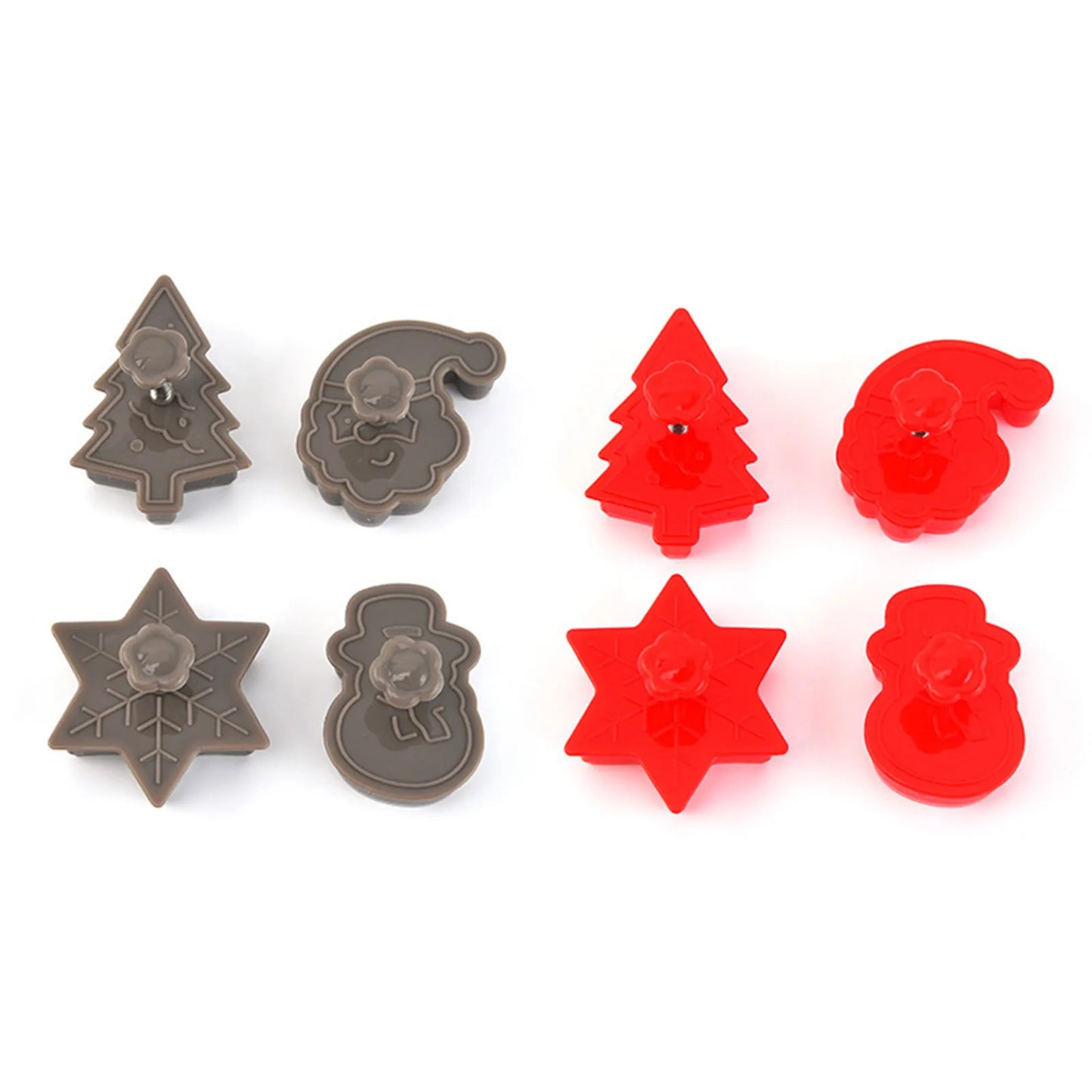 Three-dimensional cookie cutter baking mold set Christmas theme creative Christmas cookie mold set holiday baking tools