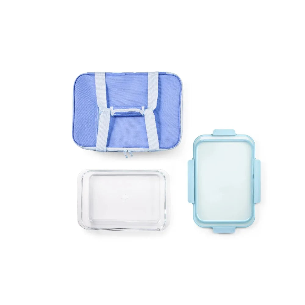 9x13-Inch Glass Baking Dish with Sealed Lid and Stand