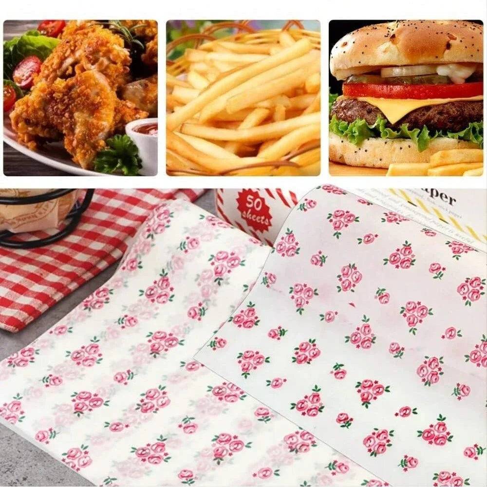 Greaseproof Wax Paper Sheets Food Wrapping Paper for Baking