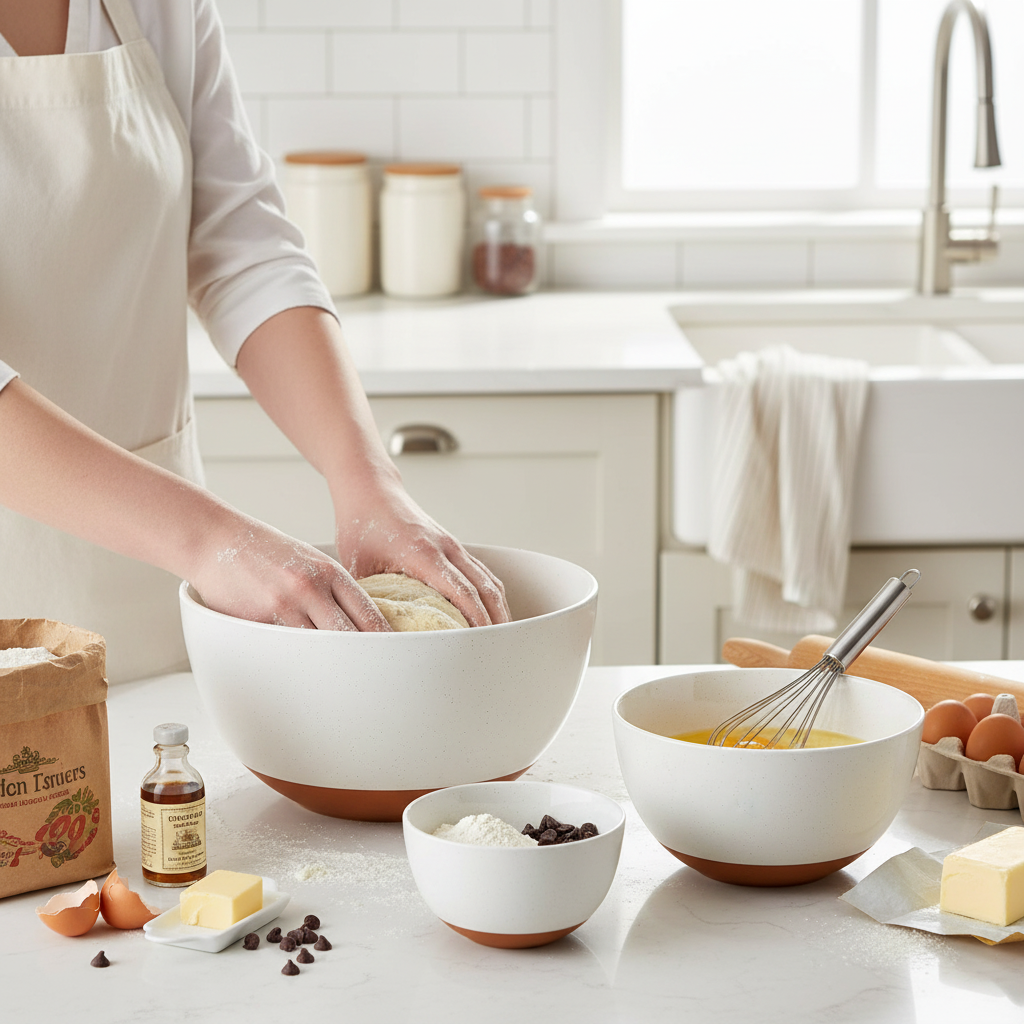 MALACASA Ceramic Mixing Bowls