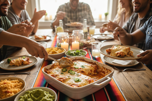 Chicken Enchiladas with a Twist (Creamy White Sauce)