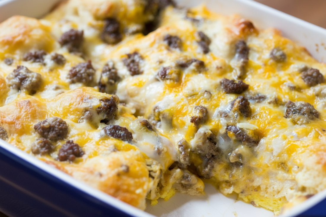 Biscuit & Sausage Gravy Breakfast Casserole
