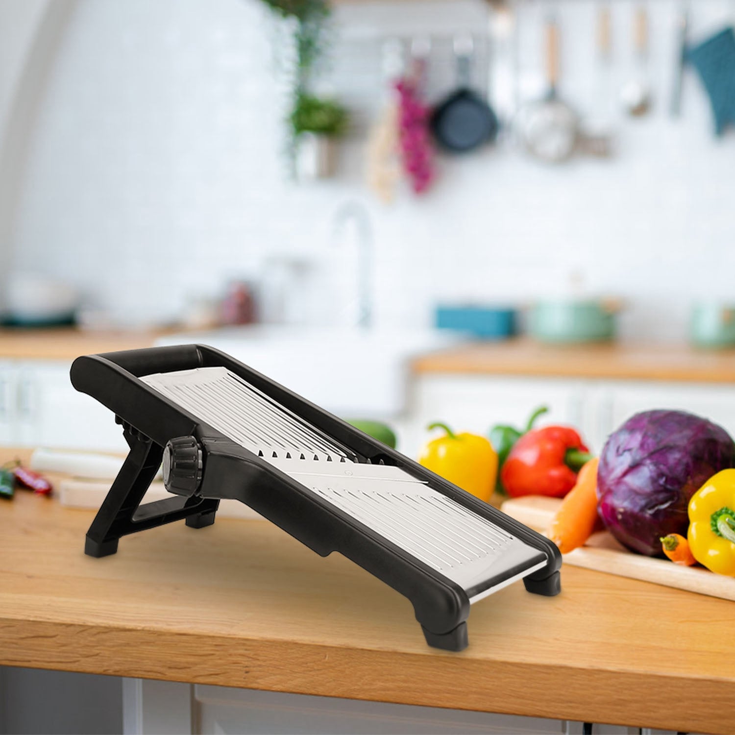 Mandoline Food Slicer - Professional Vegetable Cutter & Julienne Slicer