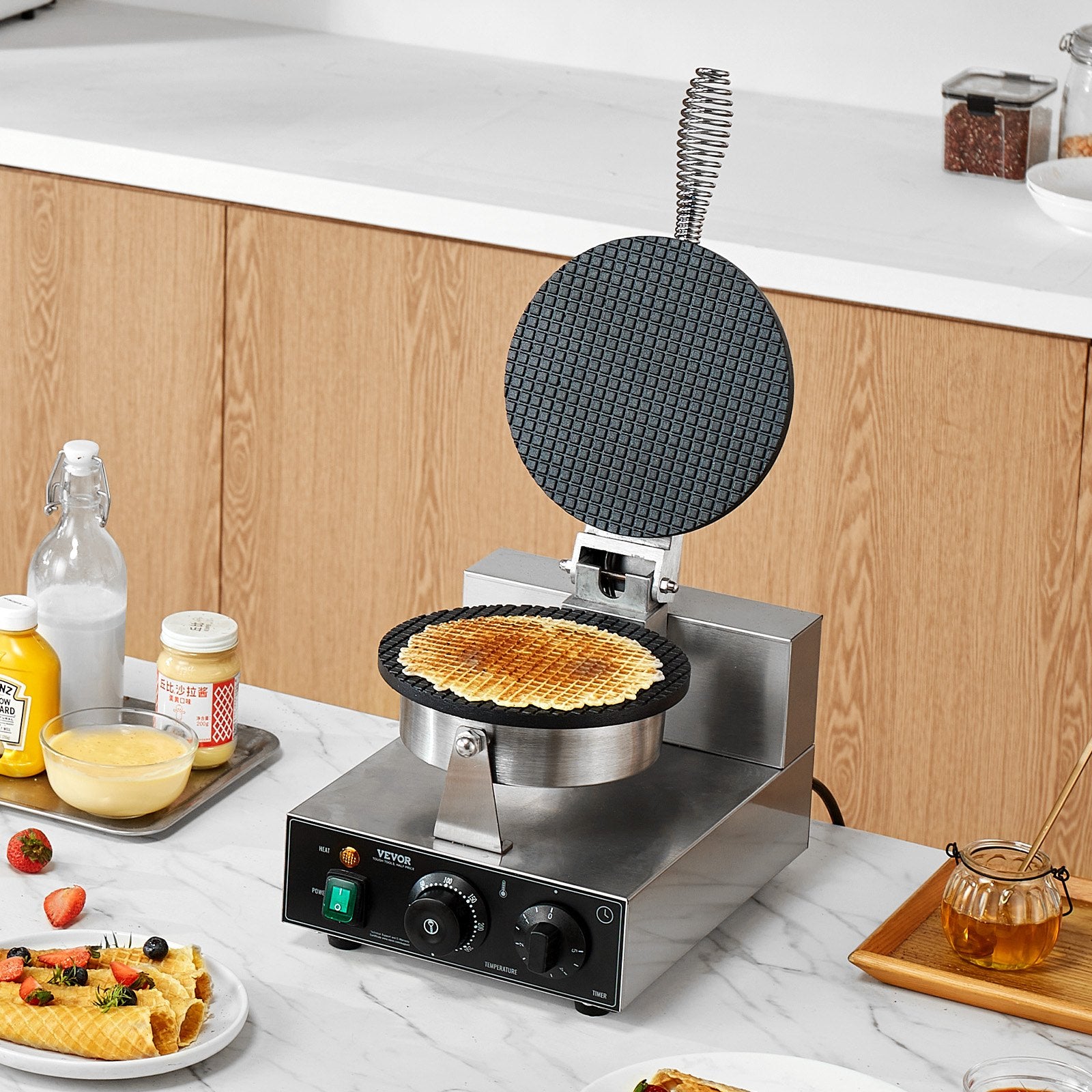 Waffle Cone Maker — Make Fresh Homemade Waffle Cones Natural