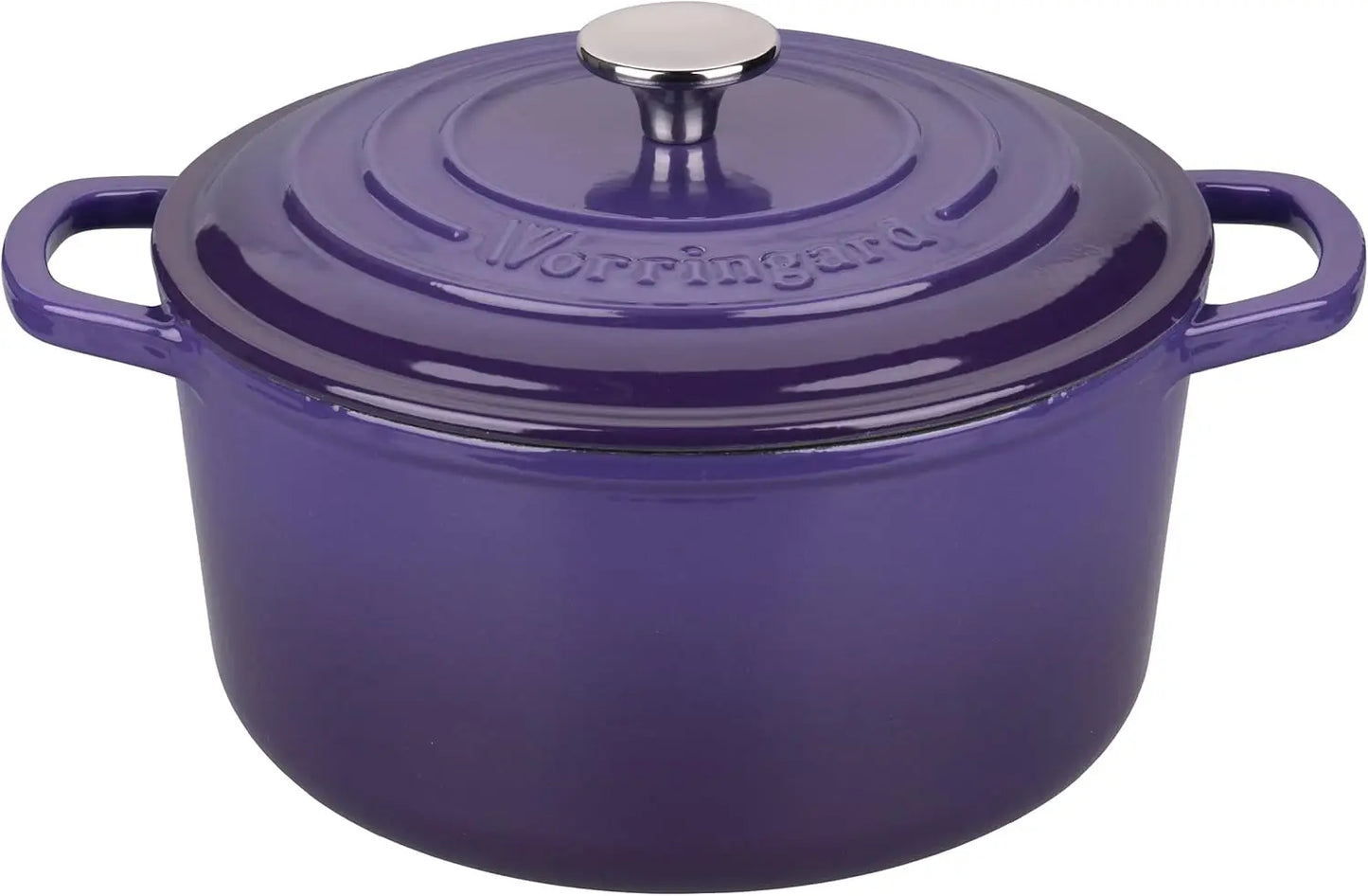 Enameled Cast Iron Dutch Oven Pot with Lid, for Sourdough Bread Baking, Round Dutch Ovens, 6 Quart, United States Purple