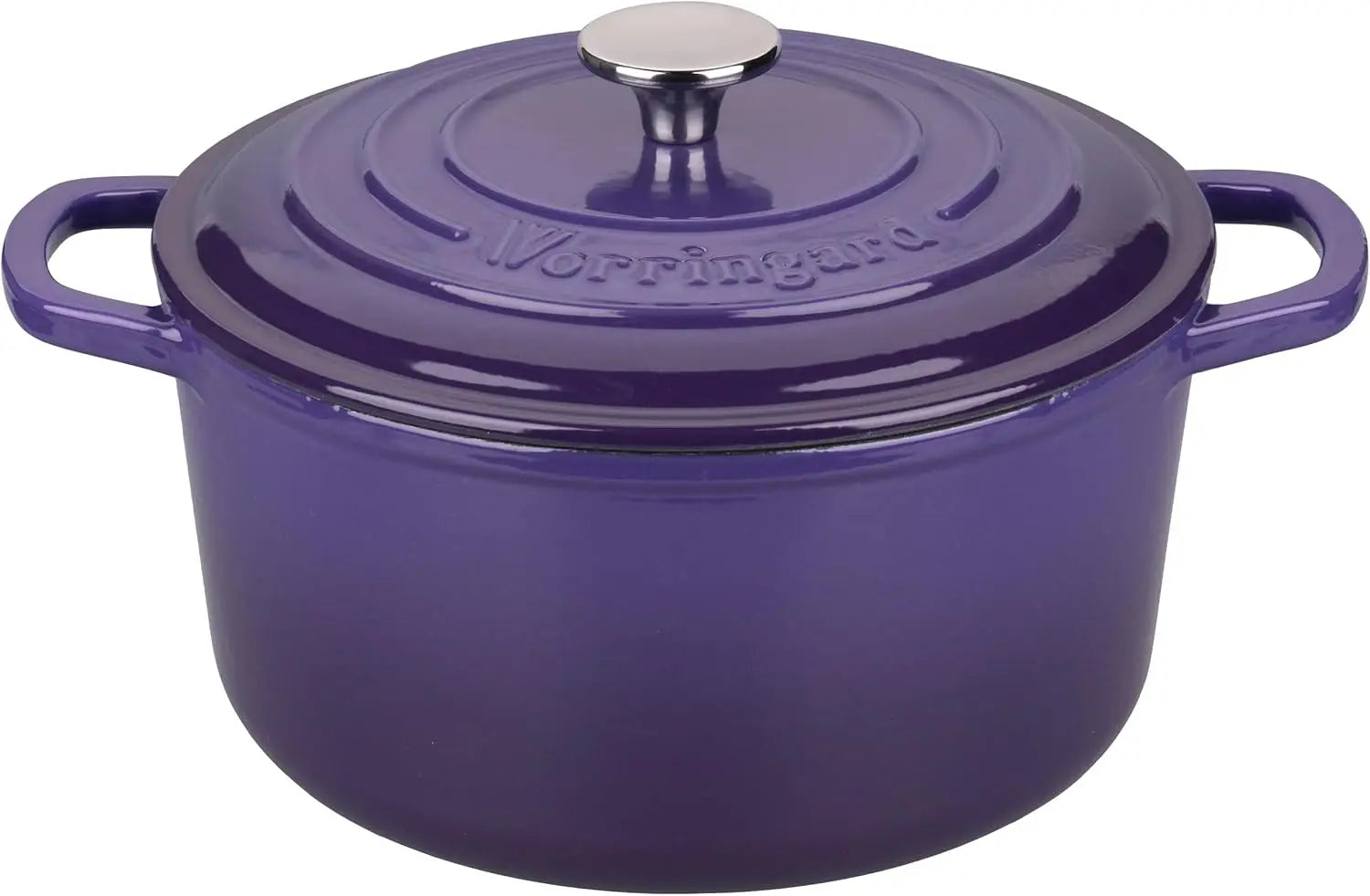 Enameled Cast Iron Dutch Oven Pot with Lid, for Sourdough Bread Baking, Round Dutch Ovens, 6 Quart, United States Purple