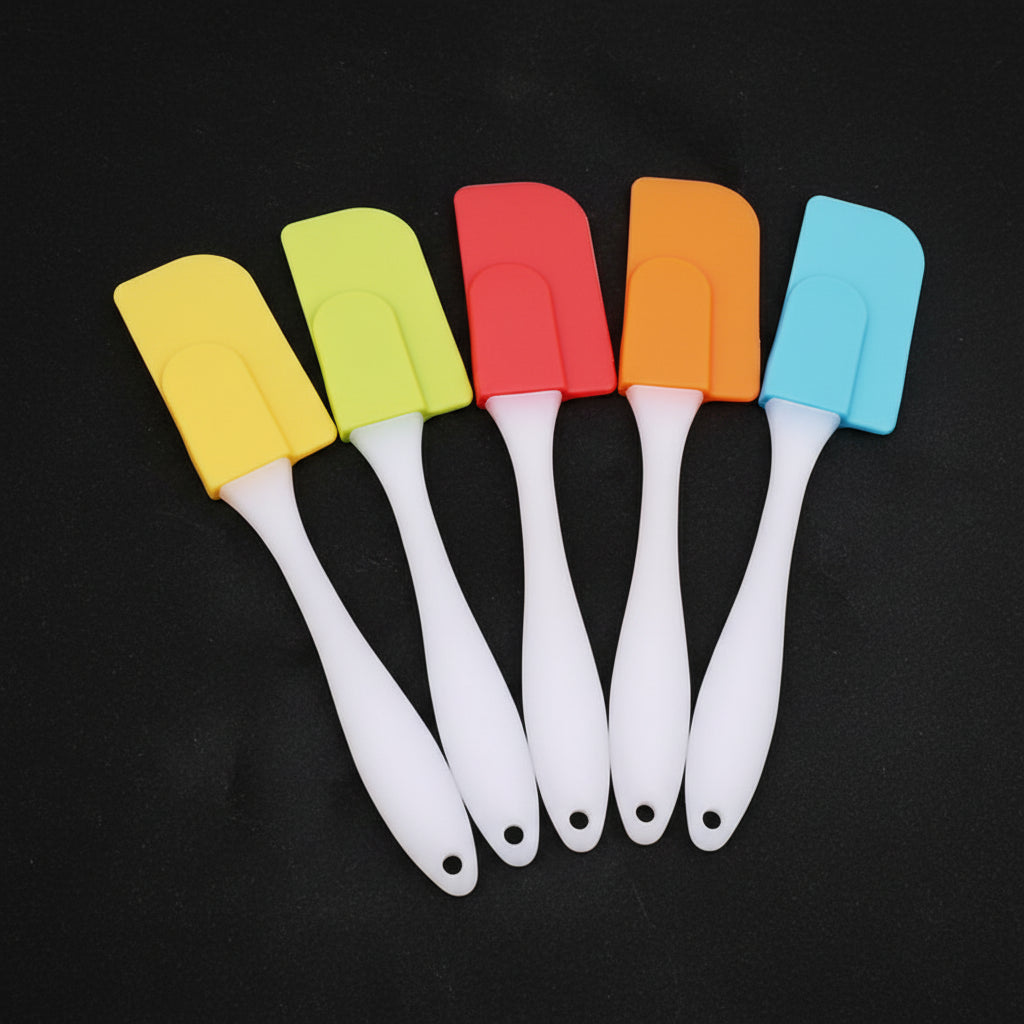 Silicone Baking Spatula Set - 5 Styles - Heat Resistant Tools B-1pc Random Color United States