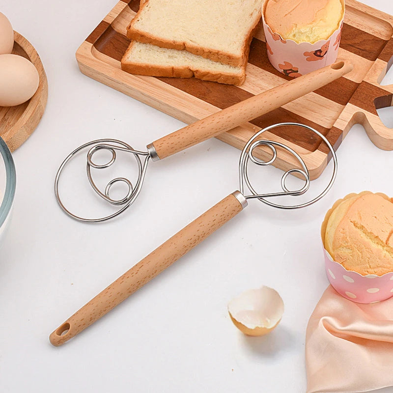 10-Inch Danish Dough Whisk - Stainless Steel