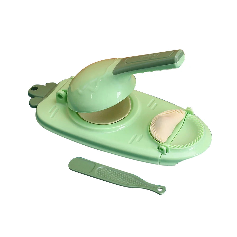 2-in-1 Dumpling Skin Maker Manual Dumpling Wrapper Mold for Home Kitchen Gadgets green United States
