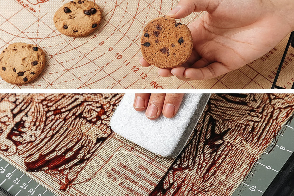 katbite Silicone Pastry Mat with Scale - 26x16 Inches