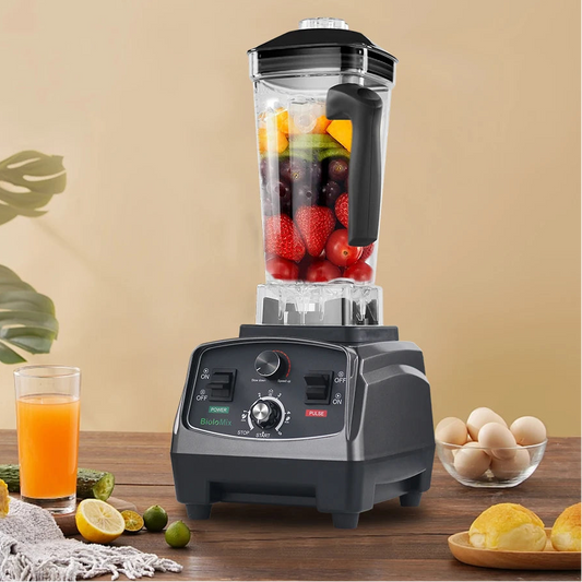 BioloMix Commercial Blender 2200W - Heavy Duty Timer Blender for Smoothies & Ice