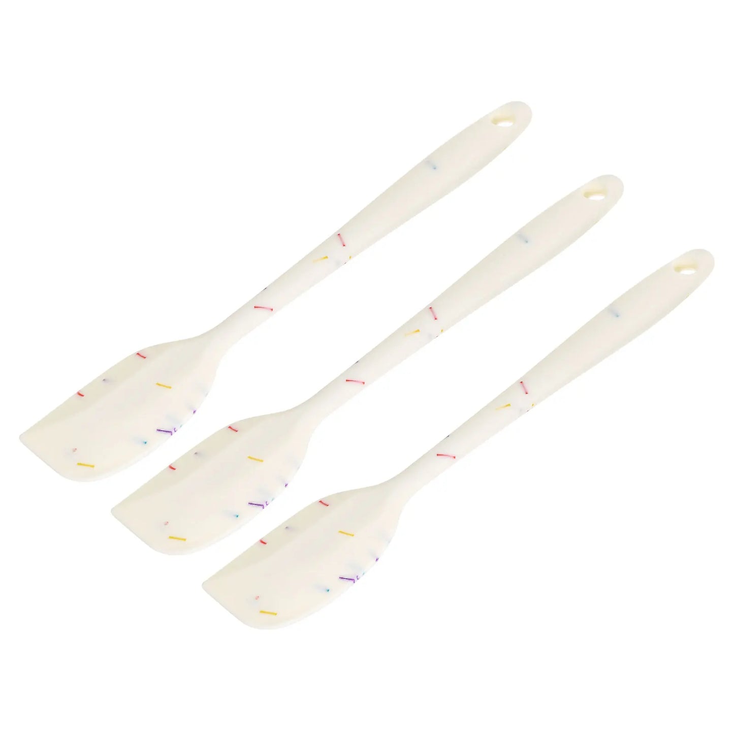 Silicone Spatula Set – Heat-Resistant Baking & Cooking Scrapers White 3pcs United States
