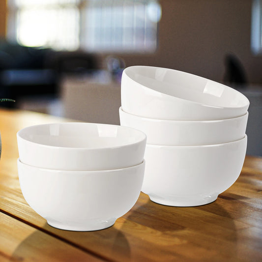 8-Pack Ceramic Salad Bowls - 8oz Serving Bowls