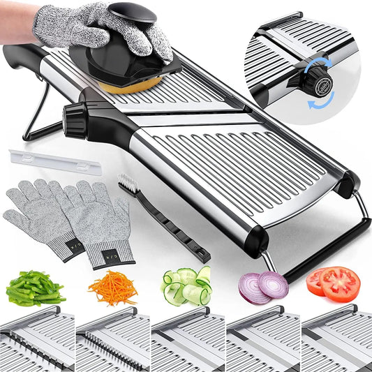 Adjustable Mandoline Food Slicer, Mandoline Slicer for Kitchen, Mandolin, Potato, Tomato, Carrot, Vegetable, Fruit and Onion United States