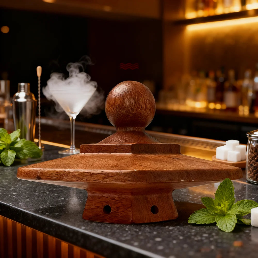 Glass Top Cocktail Smoker Kit | Whiskey Smoker Set with 4 Wood Chip Flavors