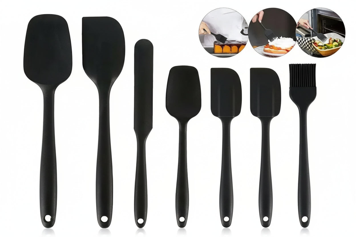 6-Piece Silicone Spatula Set - Non-Stick & Heat Resistant