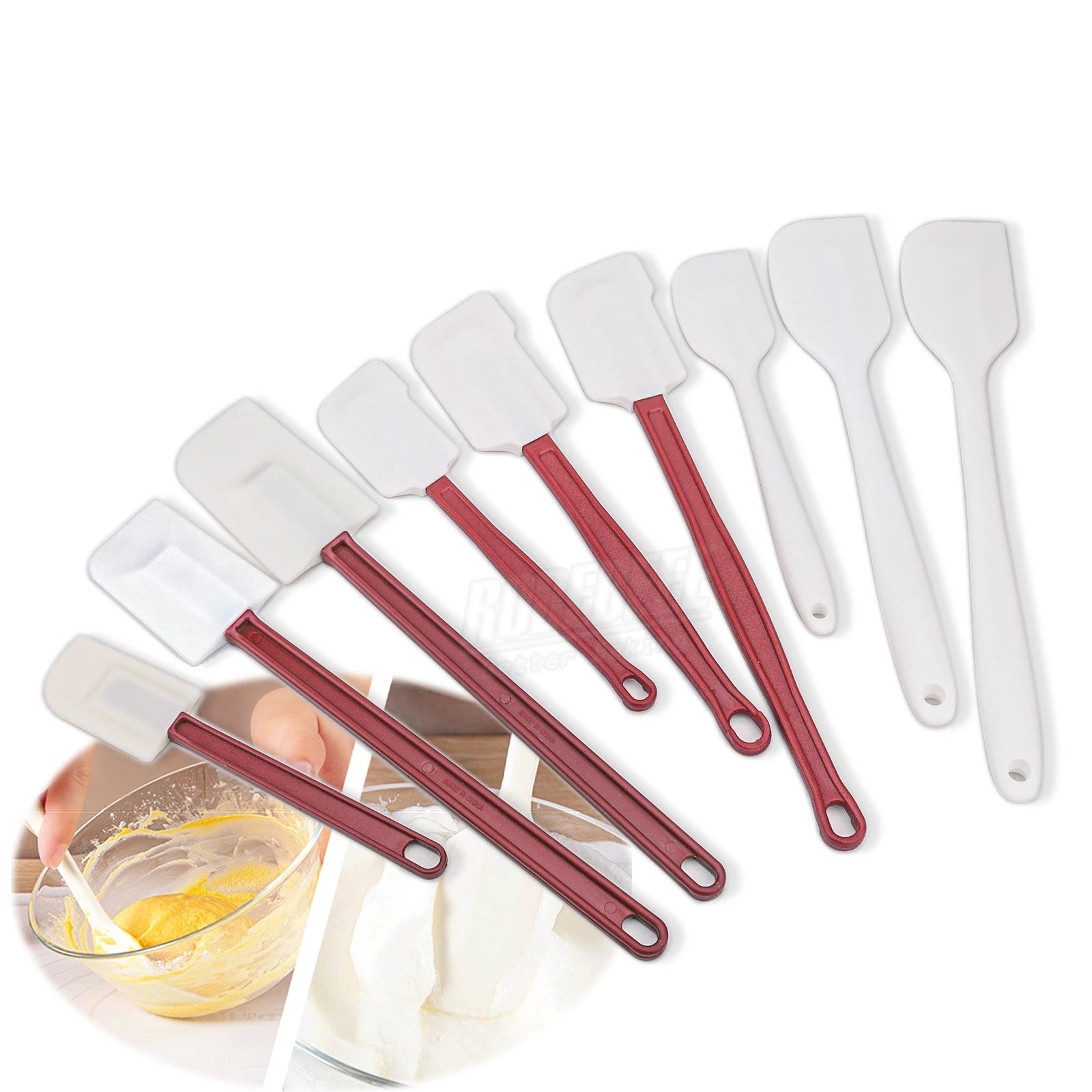 Oblique Head Silicone Spatula - Heat Resistant