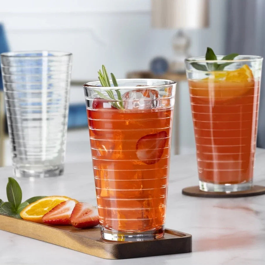 Gallant 8-Piece Clear Drinkware Set – 16 oz Durable Glasses MULTI 401-500ml United States