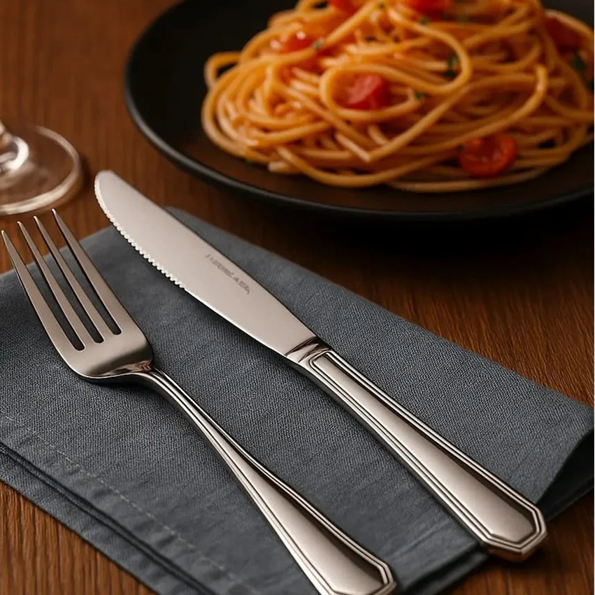 16-Piece Premium Stainless Steel Flatware Set – Luxury Silverware Service for 4