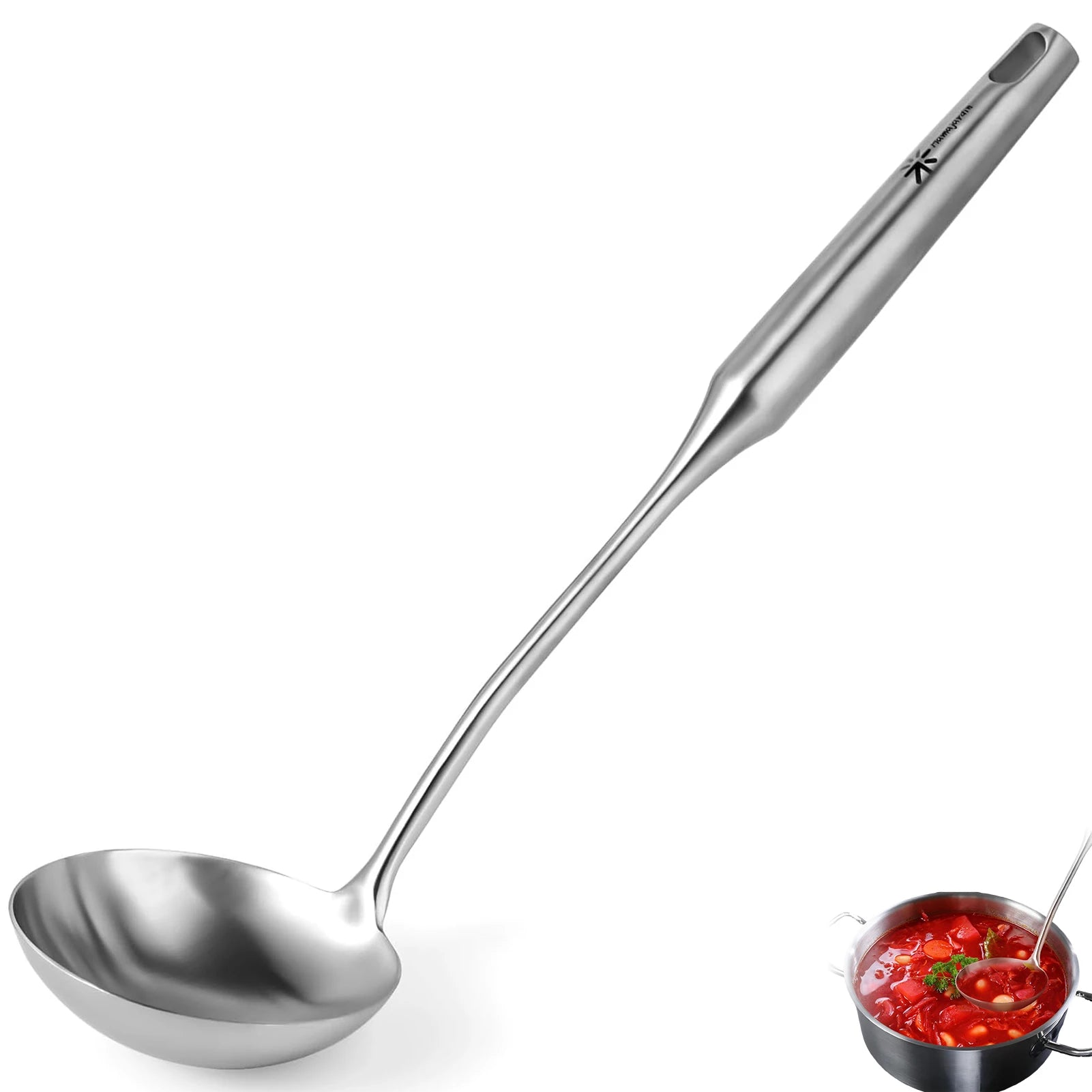 Large Stainless Steel Soup Ladle – Rust-Proof & Non-Slip