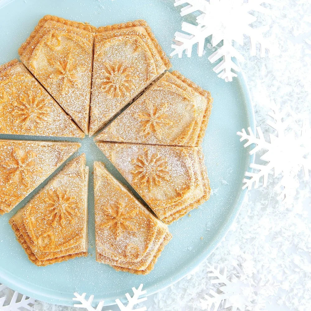 Snowflake Shortbread Pan Cast Aluminum Bakeware, Nordic Design Cookie Mold