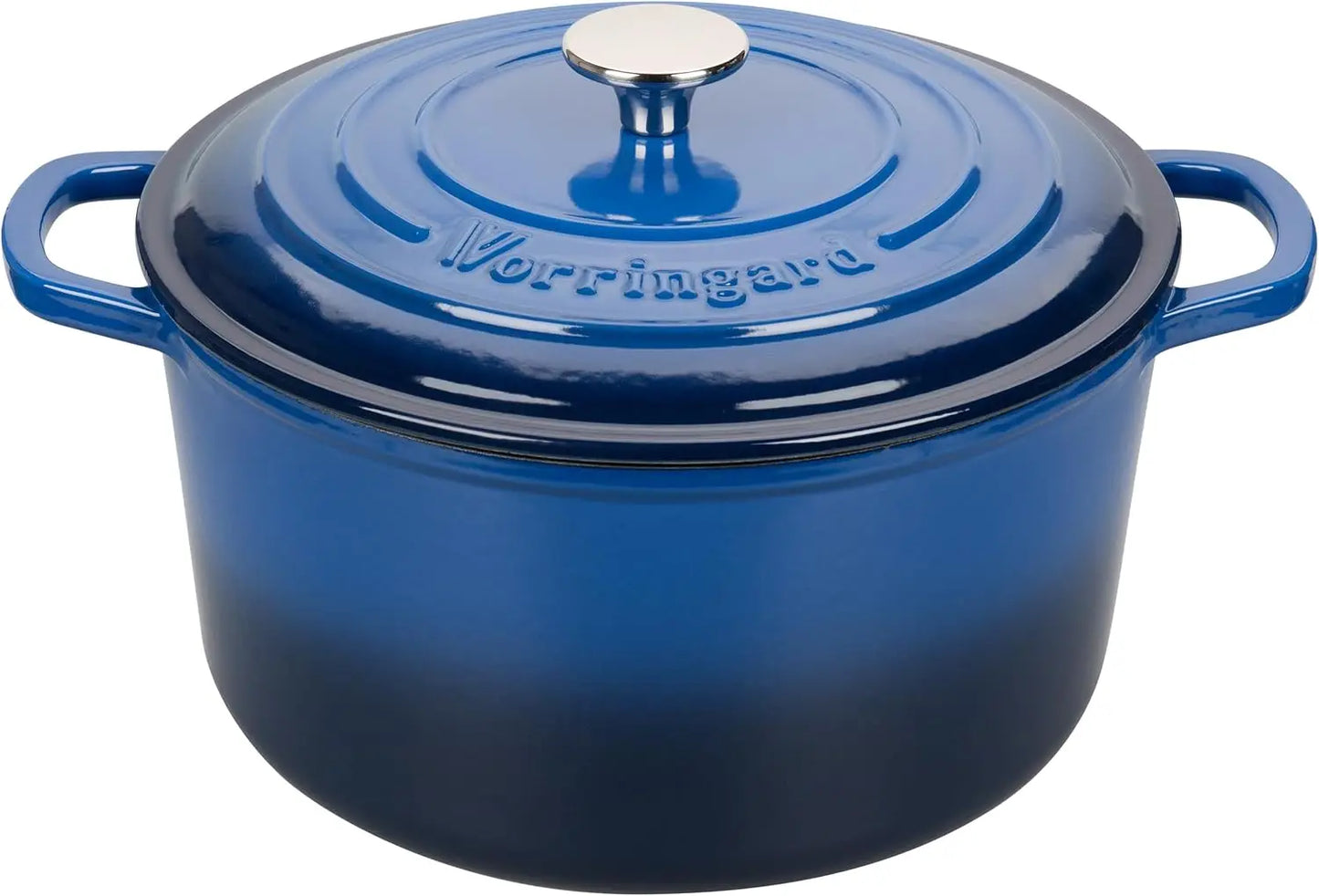 Enameled Cast Iron Dutch Oven Pot with Lid, for Sourdough Bread Baking, Round Dutch Ovens, 6 Quart, United States Blue