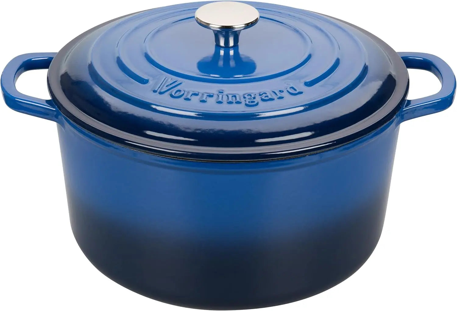 Enameled Cast Iron Dutch Oven Pot with Lid, for Sourdough Bread Baking, Round Dutch Ovens, 6 Quart, United States Blue