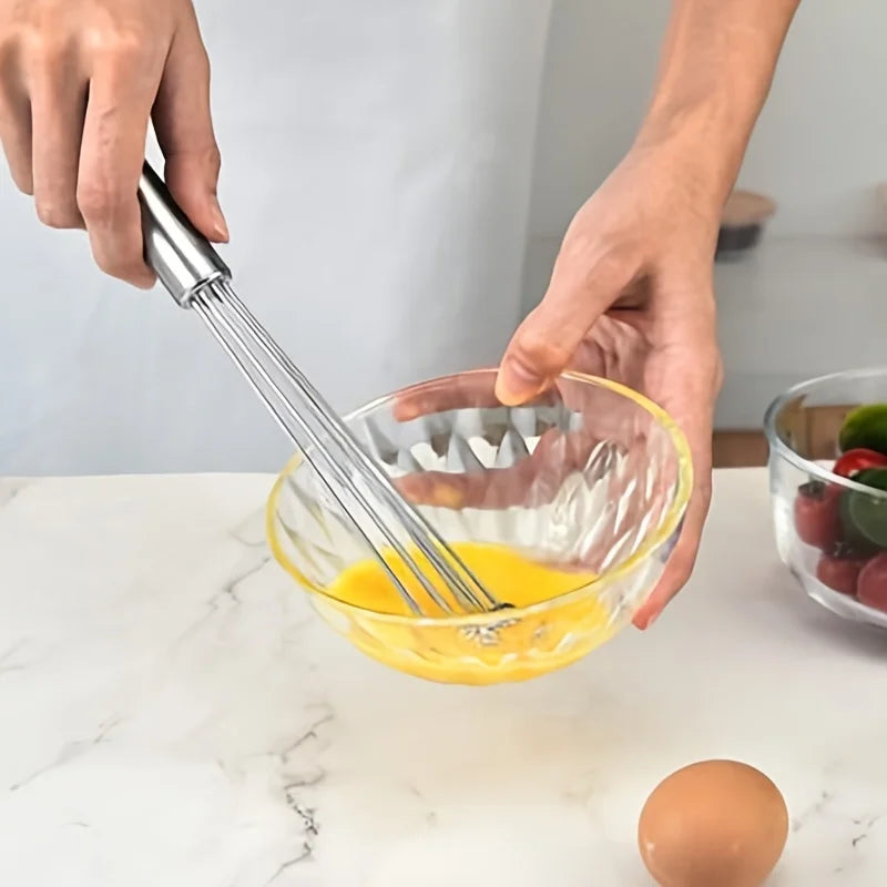 Manual Egg Beater - Stainless Steel Ball Style