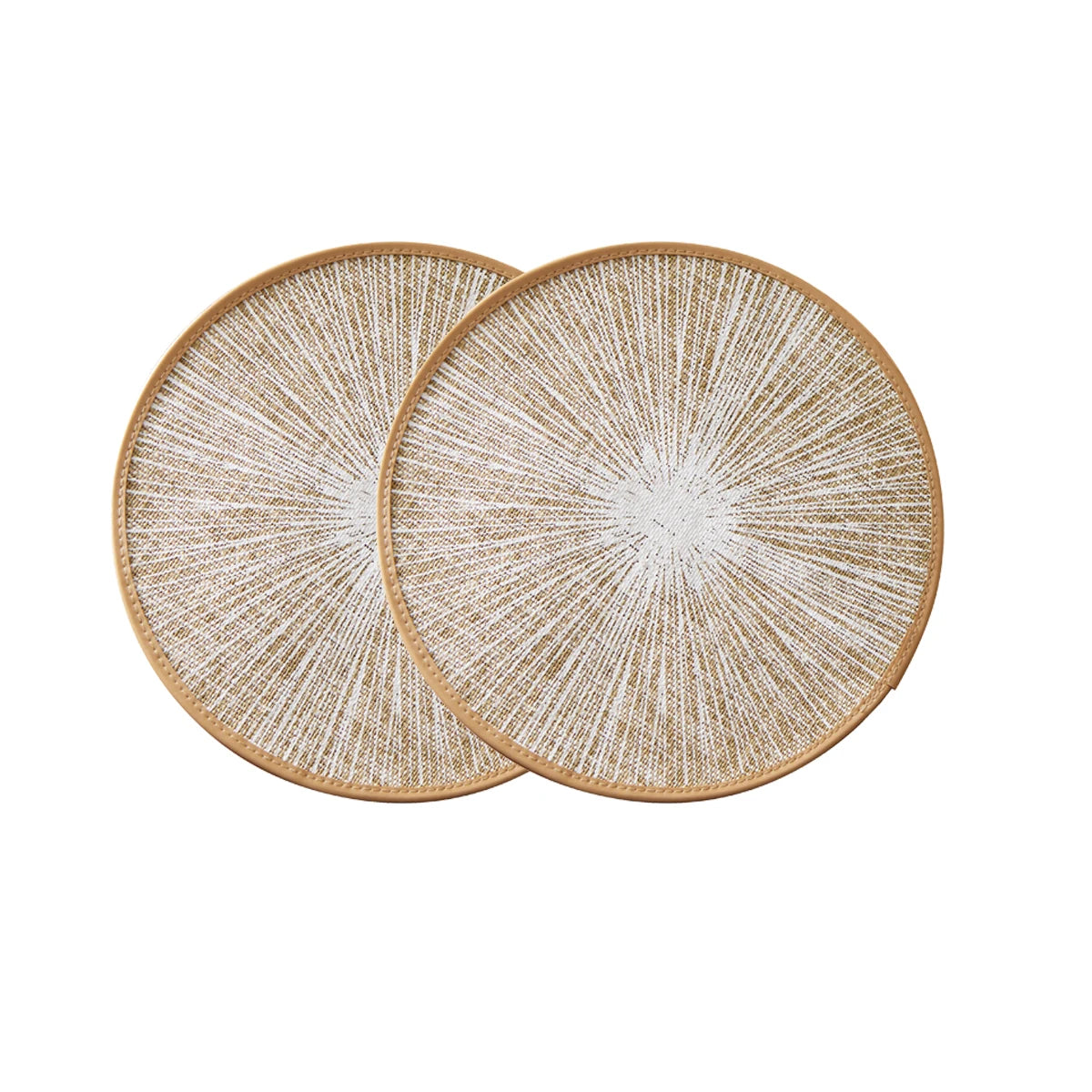 Round Burlap Macrame Placemats, Bohemian Jute Country Placemats, for Table Decoration 2/4/6/8pcs white 3 38cm Round