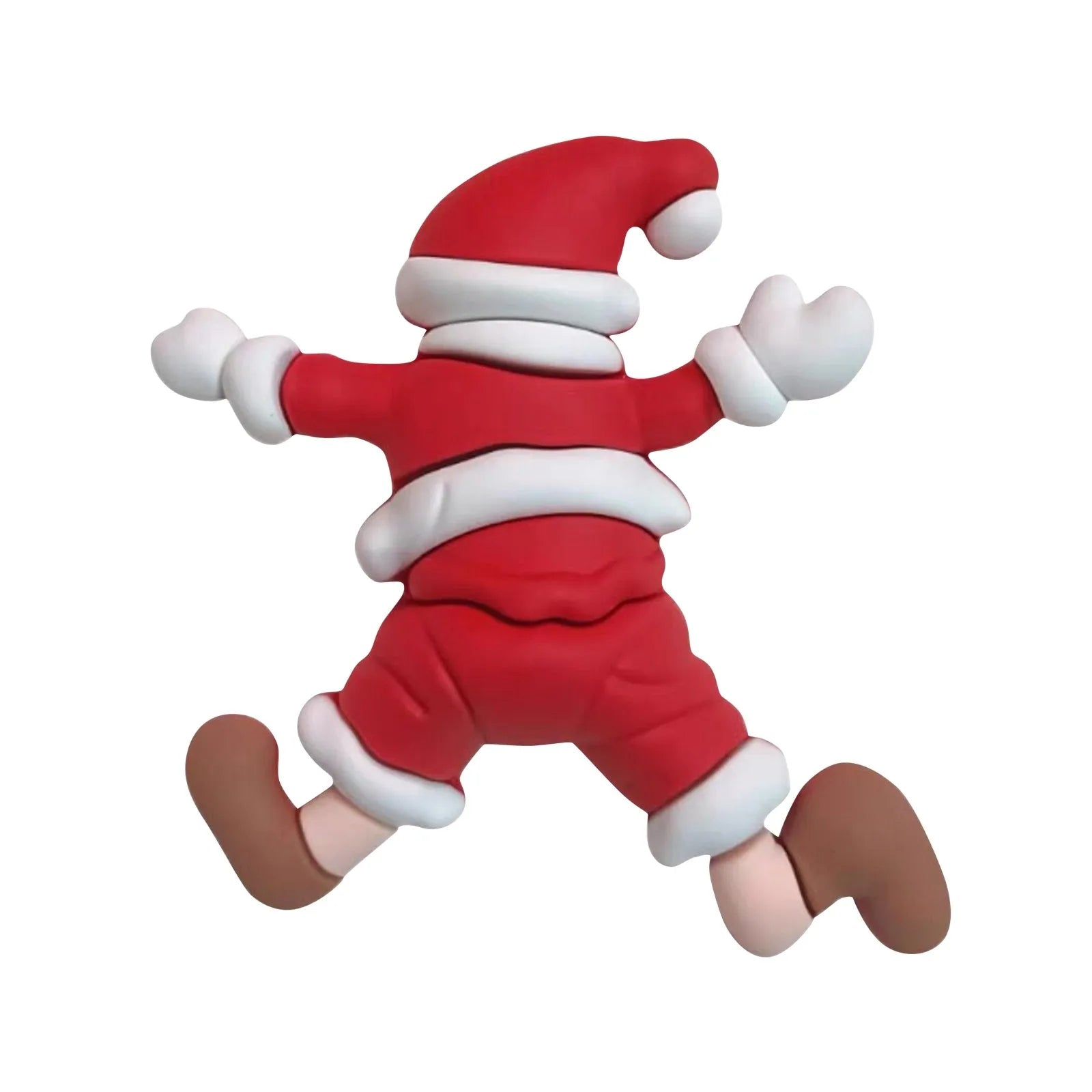 Christmas Santa Cake Topper Cute Snowy Lying Pose Festive Decor B One Size United States