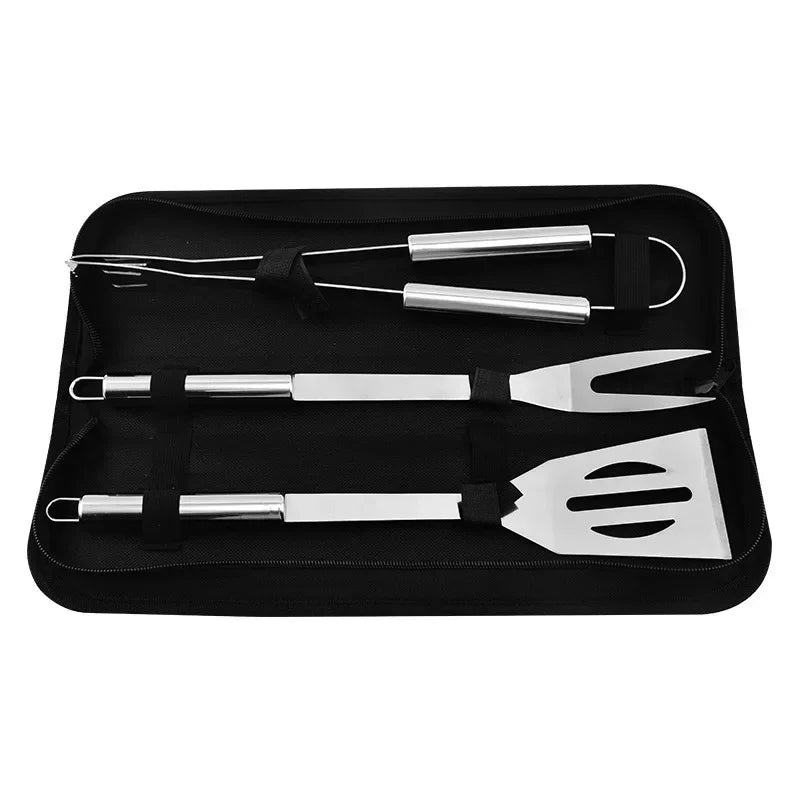 BBQ Grill Tool Set with Storage Bag | 3 & 5-Piece Sets 3pcs set