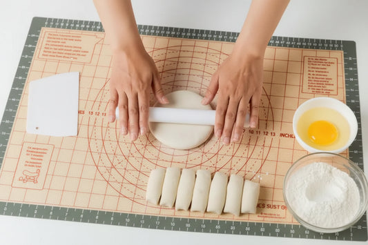 katbite Silicone Pastry Mat with Scale - 26x16 Inches