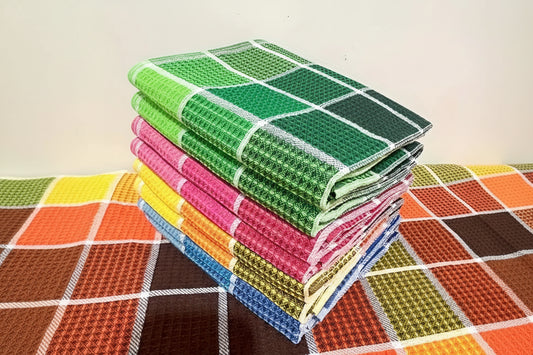 Large Kitchen Dish Towels Set - Super Soft, Highly Absorbent, Quick-Dry Cotton (4-Pack or 8-Pack)