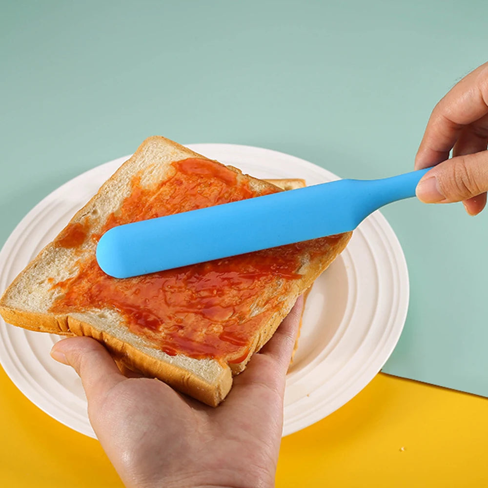Nordic Silicone Cake Spatula — Wide Food-Grade Scraper for Baking