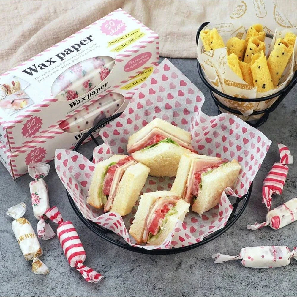 Greaseproof Wax Paper Sheets Food Wrapping Paper for Baking