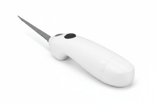 Battery Powered Electric Knife - Cordless Stainless Steel Carving Knife