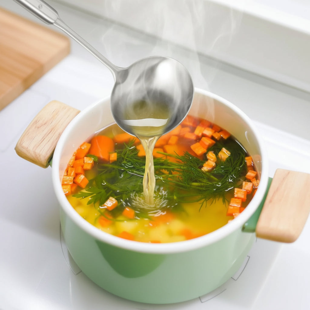 Large Stainless Steel Soup Ladle – Rust-Proof & Non-Slip
