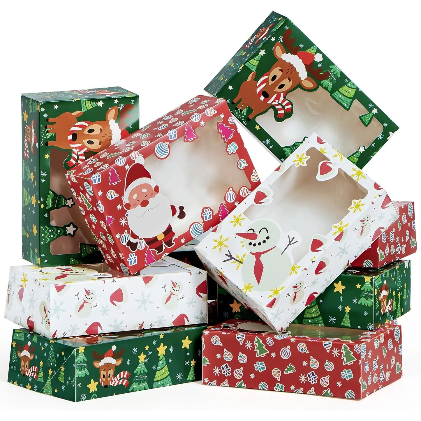 JOYFY 24 PCS Christmas Foil Treats Cookie Gift Boxes 24 Pcs 2.75x5.75x8.75 IN United States