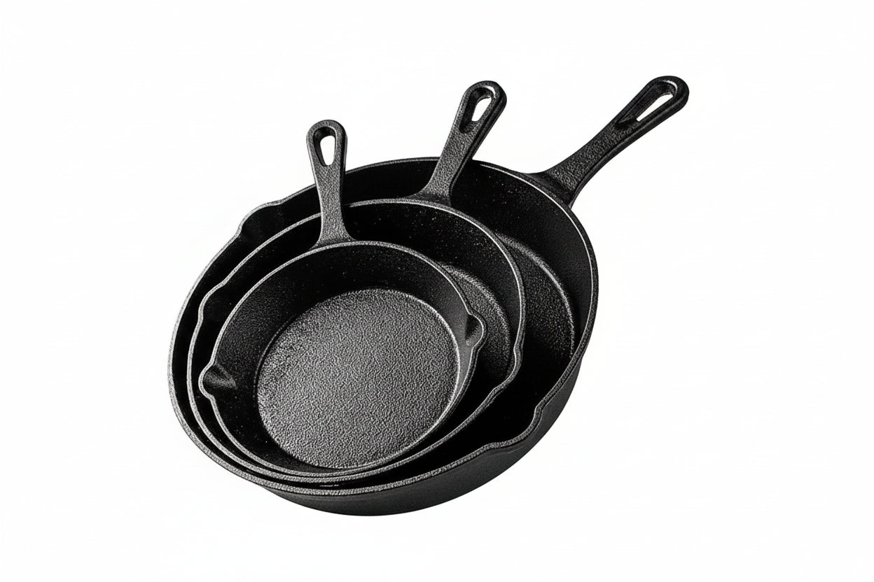 Pre‑Seasoned Cast Iron Grill Pan & Griddle – Non‑Stick Skillet for Gas, Induction, Oven & Outdoor Cooking