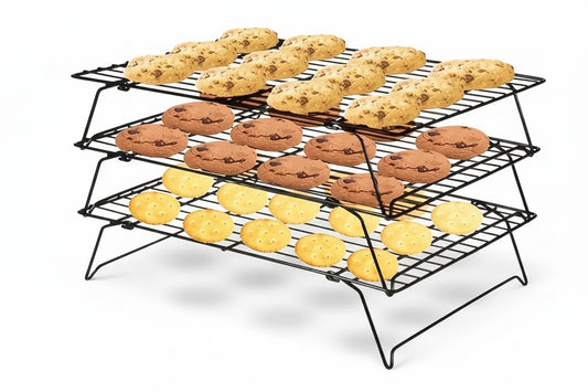 Stackable Cooling Rack Set - Nonstick Metal Baking Rack (1/2/3-Pack)
