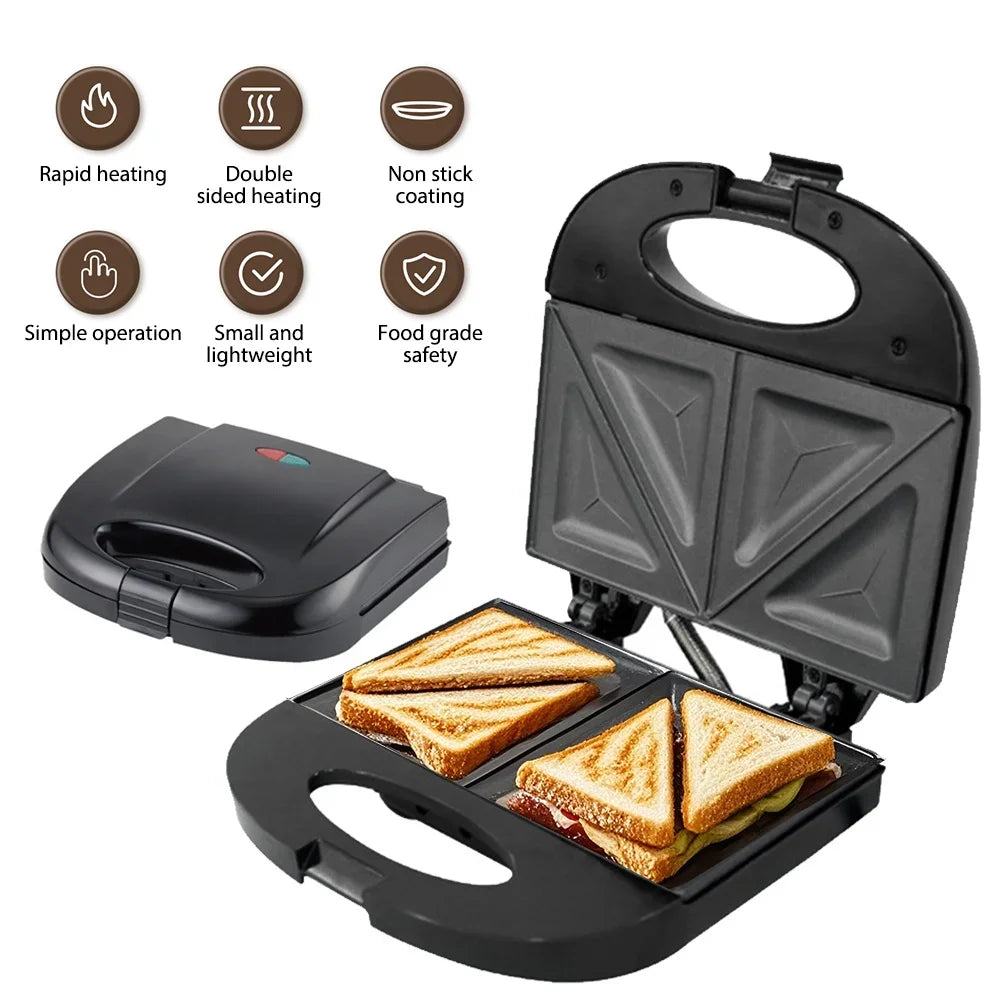 Professional Electric Waffle Maker - Multi-Function Non-Stick Breakfast Machine