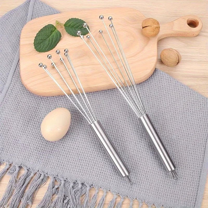 Manual Egg Beater - Stainless Steel Ball Style