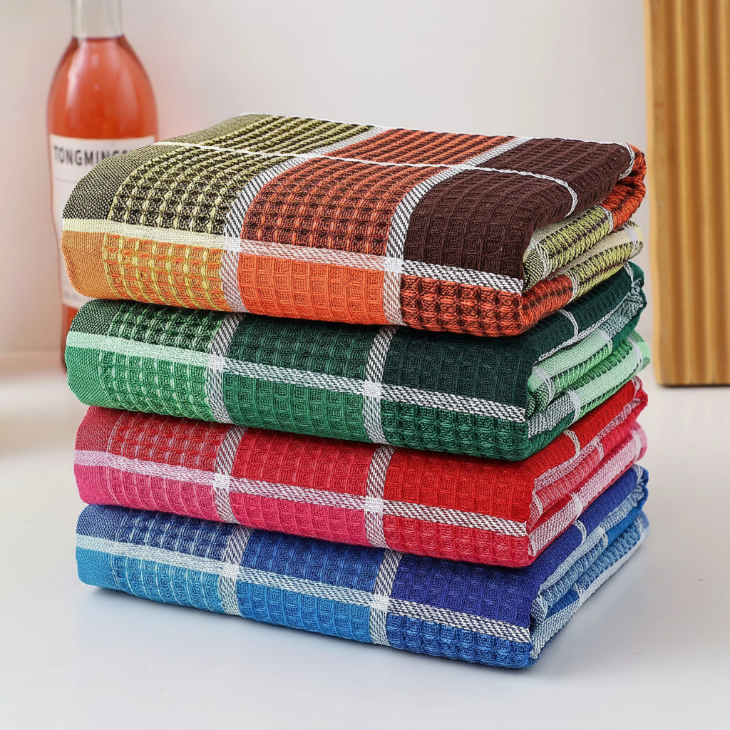 Large Kitchen Dish Towels Set - Super Soft, Highly Absorbent, Quick-Dry Cotton (4-Pack or 8-Pack) 8pcs
