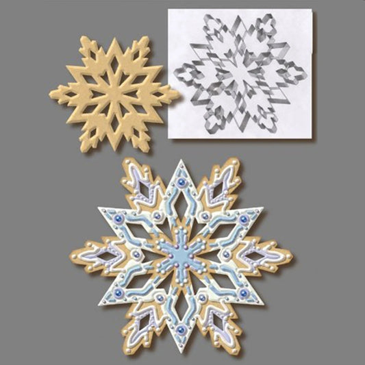 Snowflake Cake Mold Food Grade Materials Multipurpose Easy To Clean Baking Mold Lightweight for Sandwiches for Winter Desserts