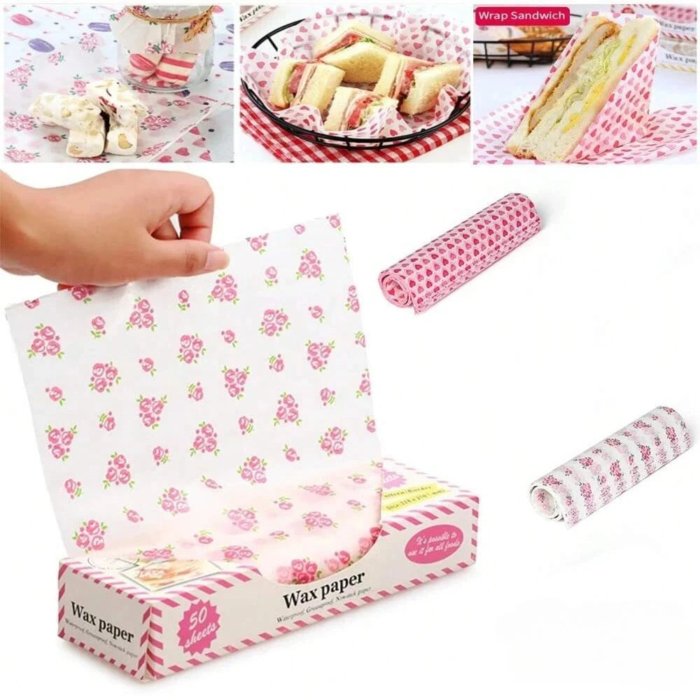 Greaseproof Wax Paper Sheets Food Wrapping Paper for Baking