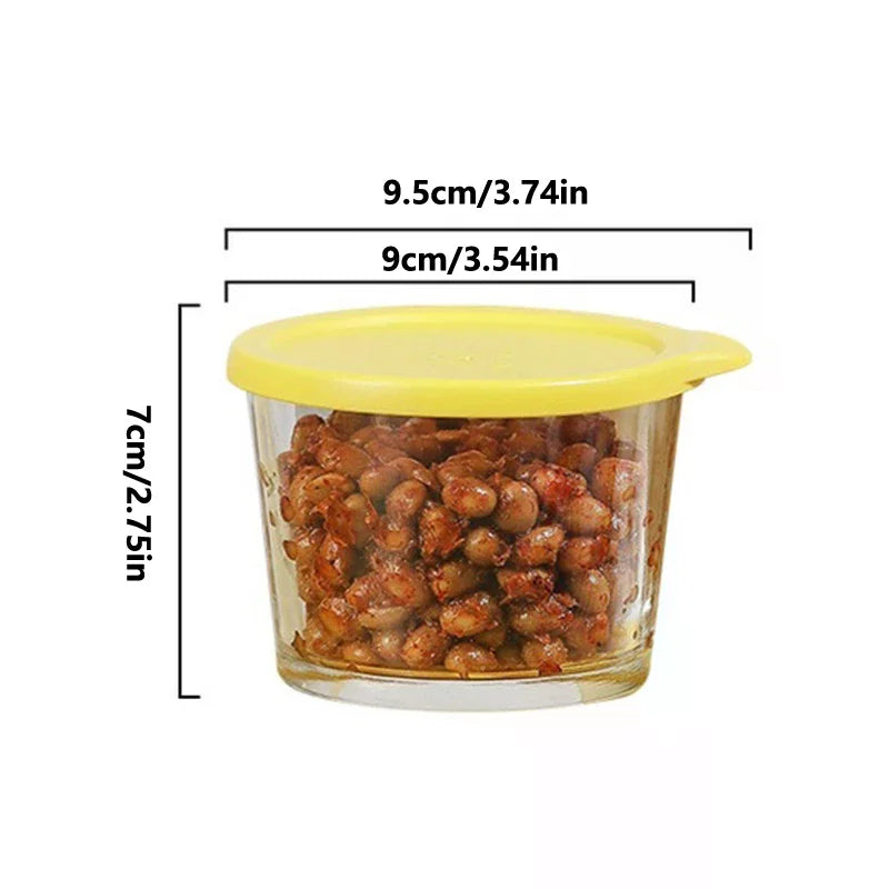 200ml Glass Storage Jars with Airtight Lid | Bubble, Ribbed & Smooth Textures