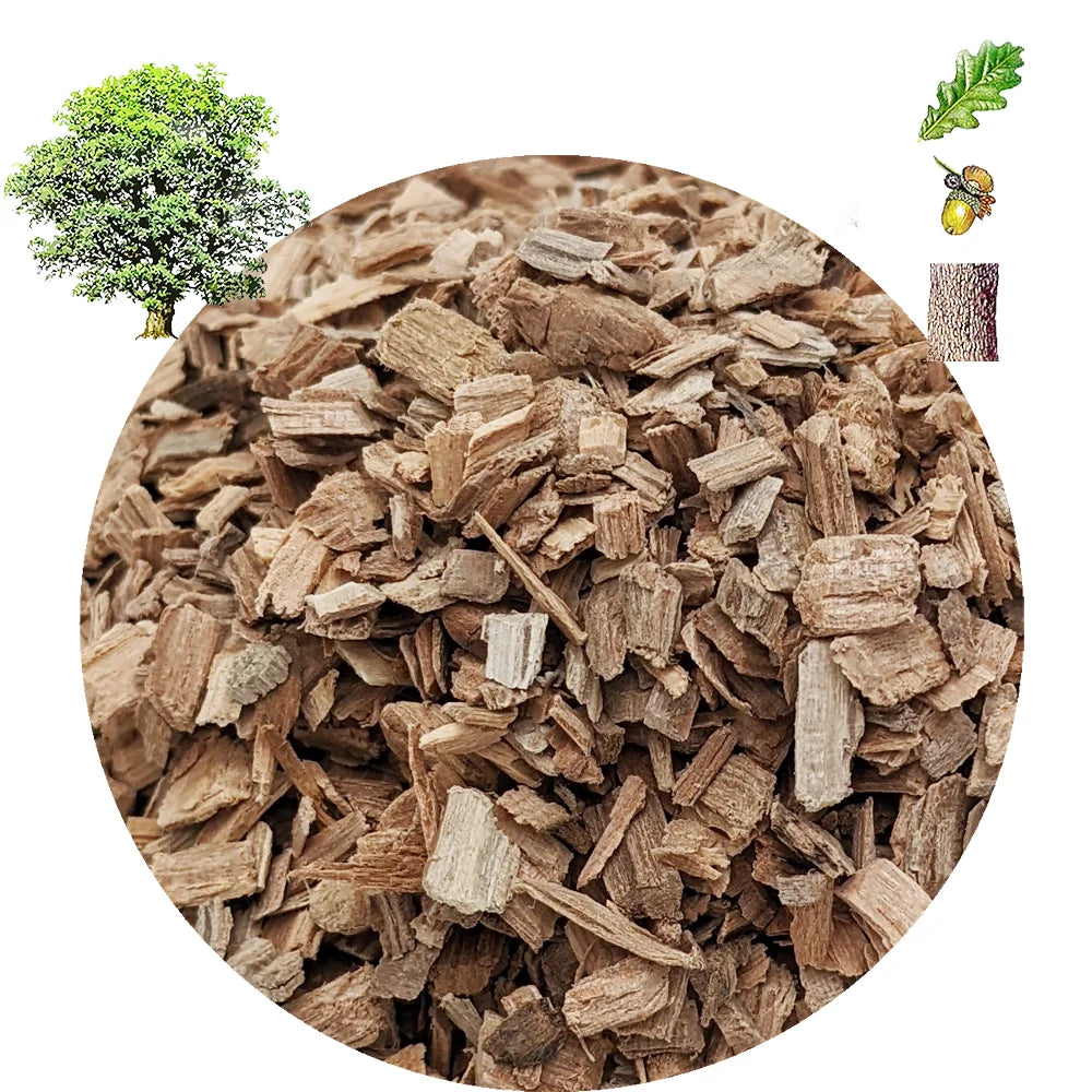 BBQ Smoking Wood Chips | 500g Natural Hardwood — Applewood, Cherry, Oak & Hickory
