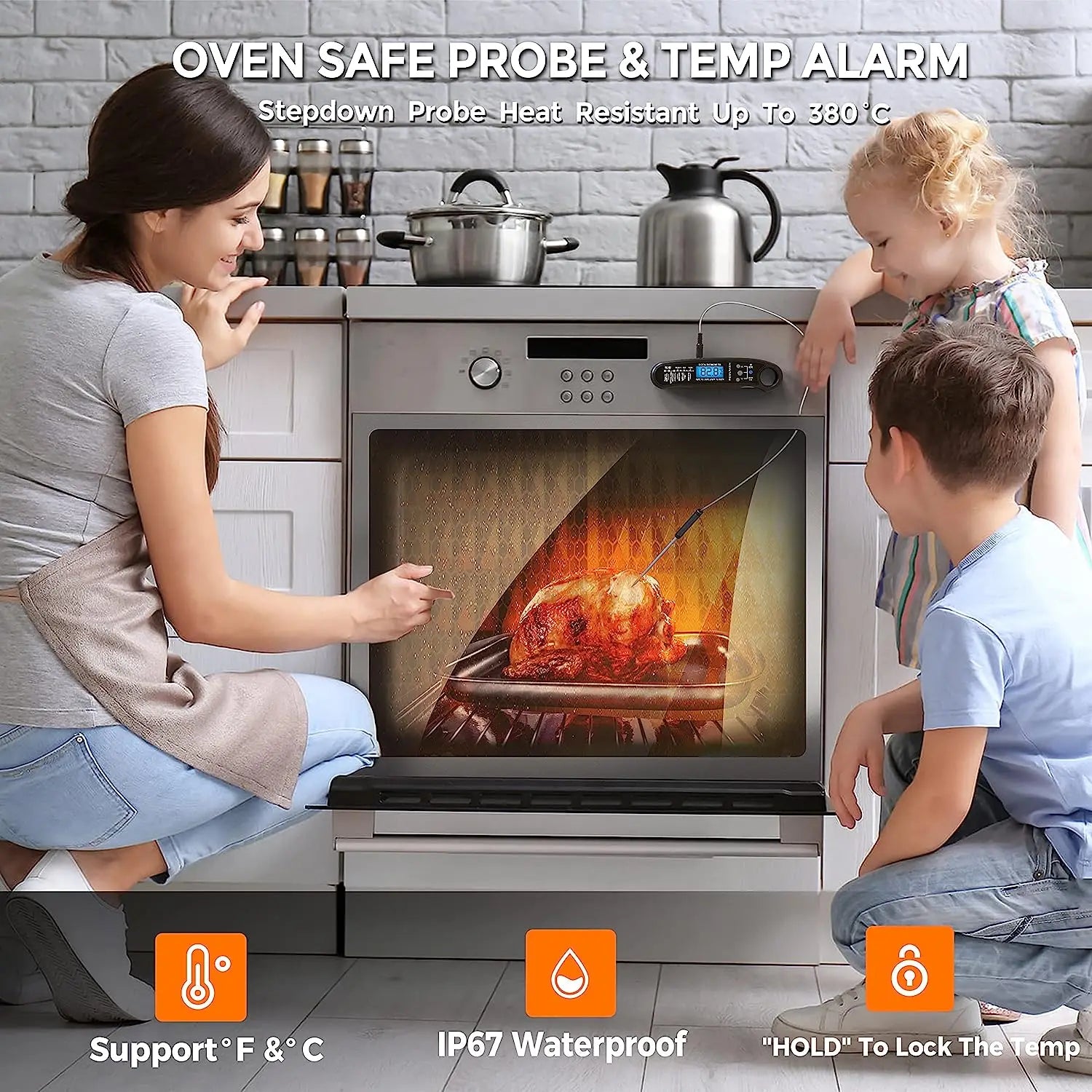 Digital Meat Thermometer with Dual Probe
