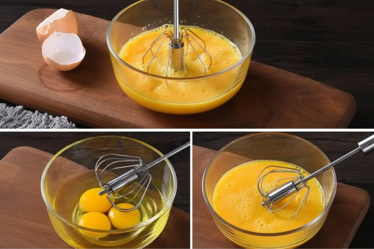Rotary Whisk - Semi-Automatic Manual Mixer